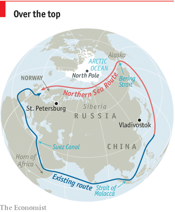 Northern Sea Route, Northwest passage UPSC