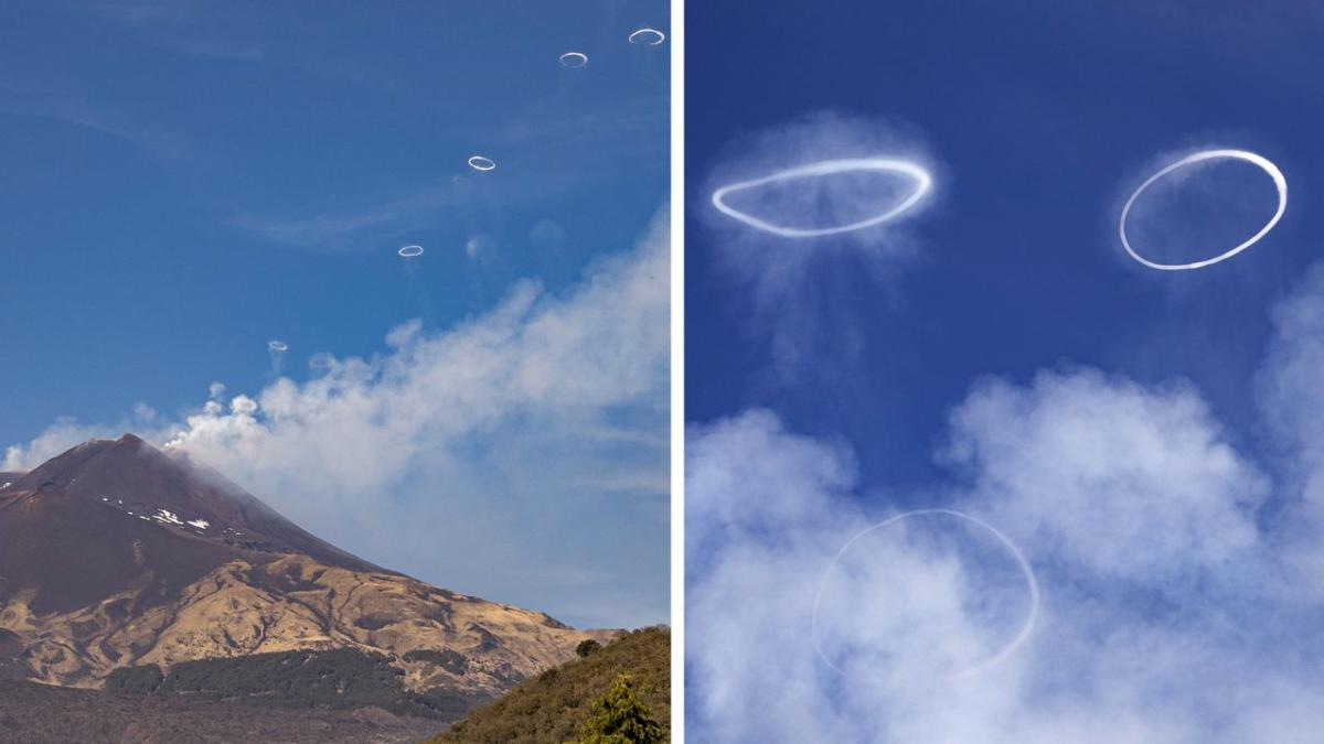 Volcanic vortex rings are circular smoke formations from vents UPSC