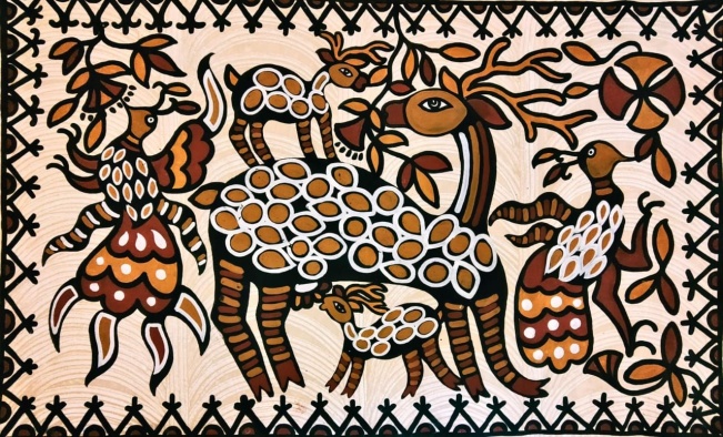 Santhali Sohrai murals