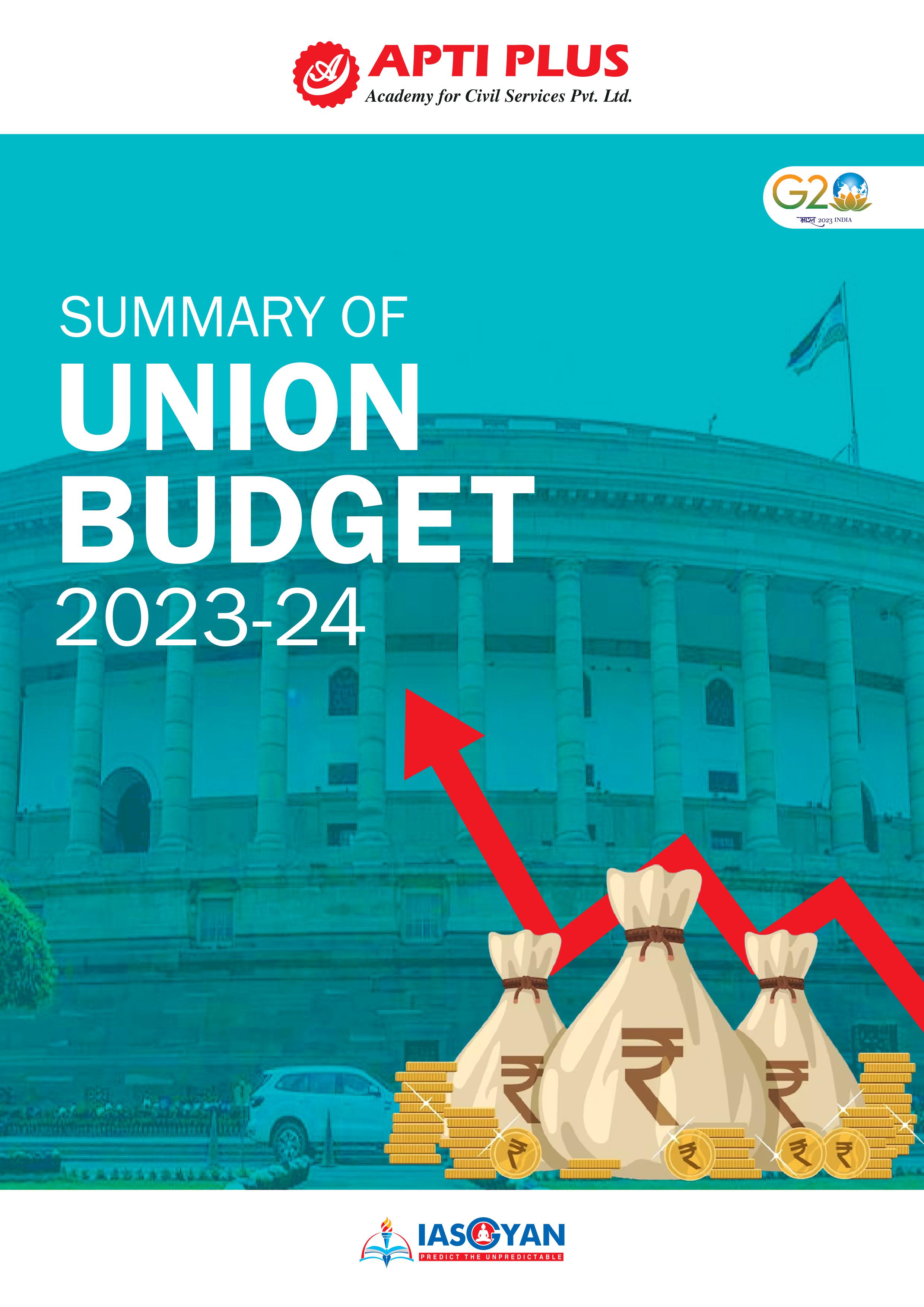 union budget assignment