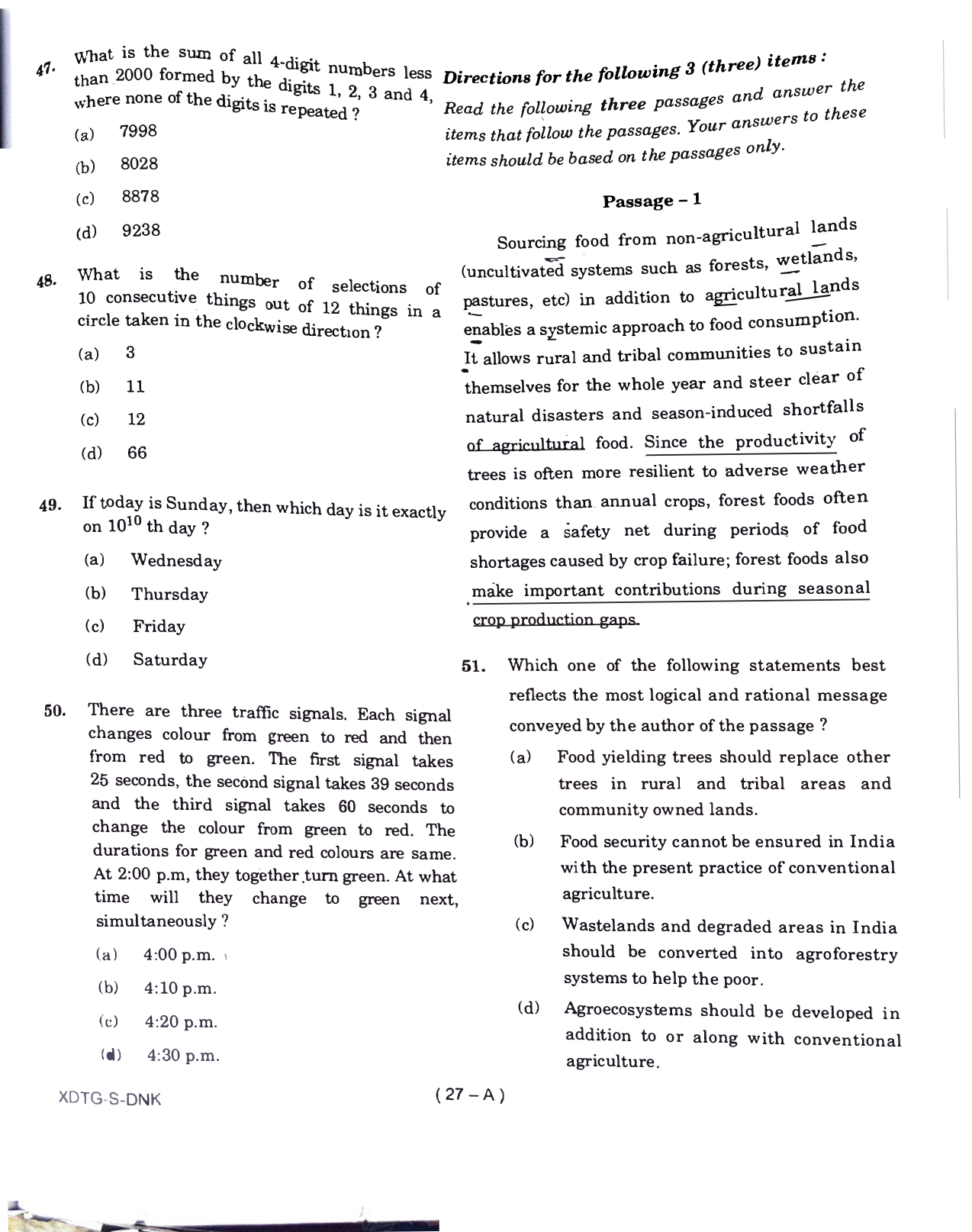 upsc csat 2023 question paper